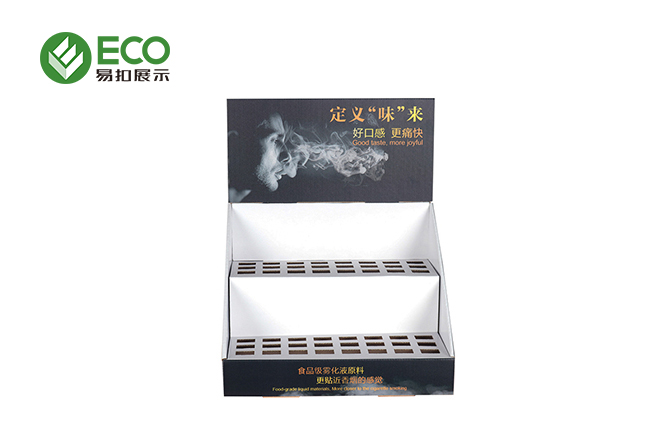 電子煙推廣桌面展示盒 定制電子煙霧化器收銀臺(tái)展示架